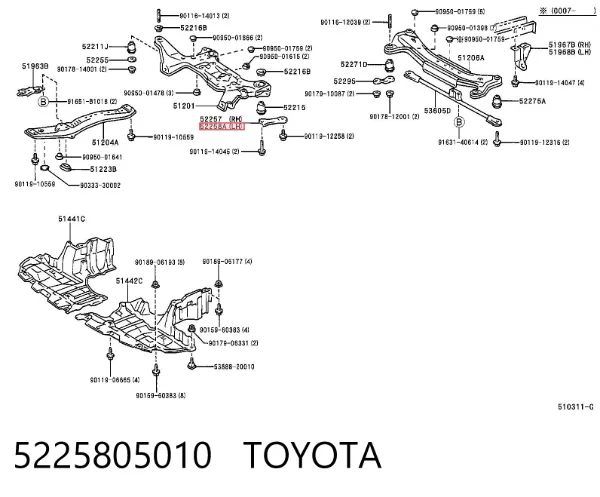  5225805010 Toyota