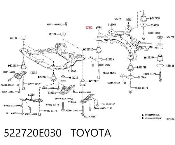  522720E030 Toyota