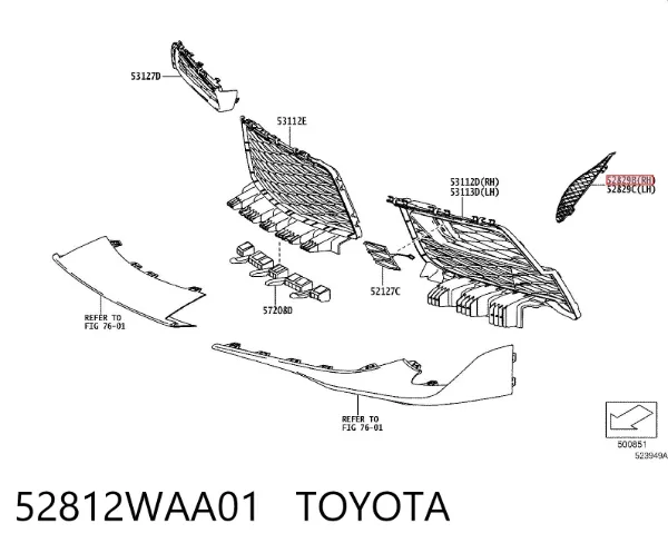  52812WAA01 Toyota