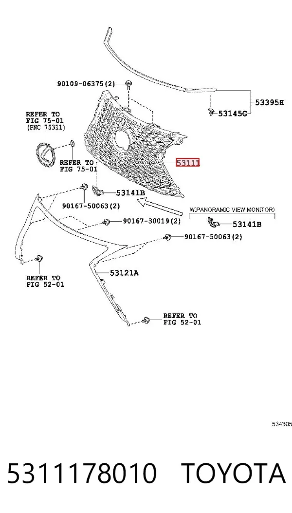 Решетка радиатора PTY07066A KLARKSONAS