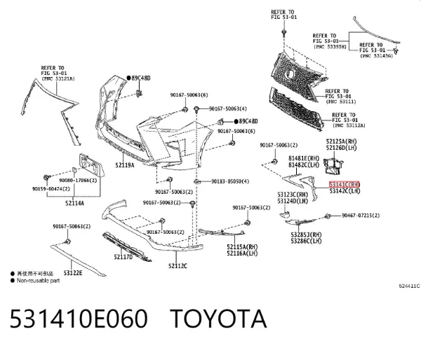  531410E060 Toyota