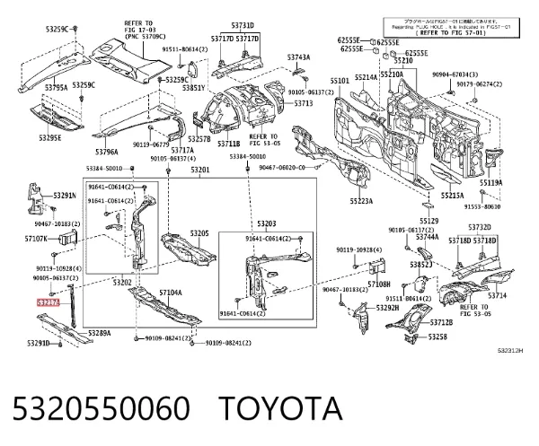  5320550060 Toyota