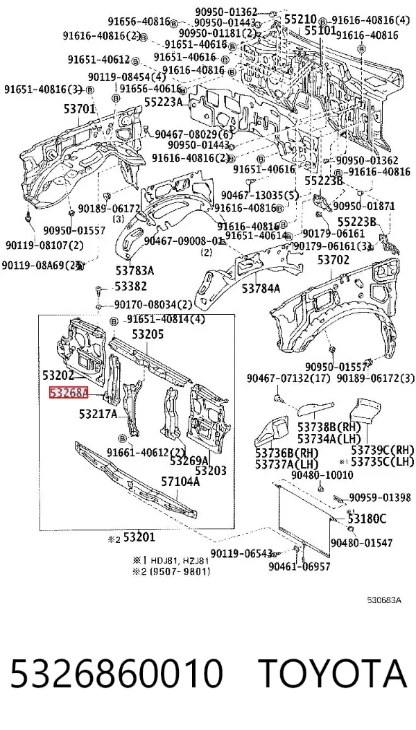  5326860010 Toyota