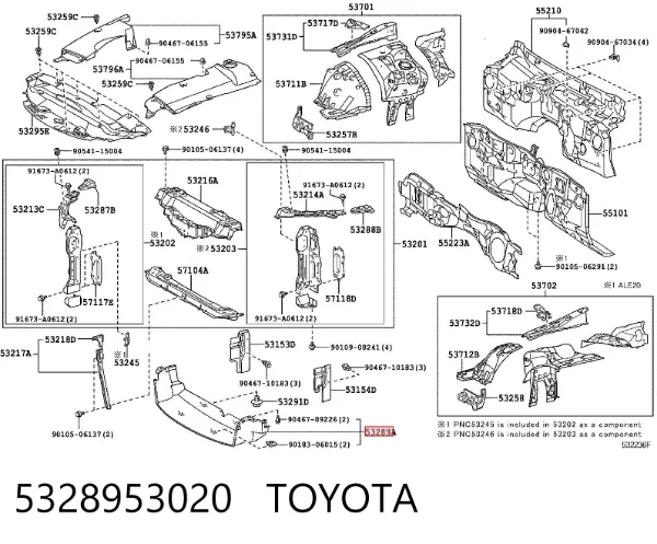  5328953020 Toyota
