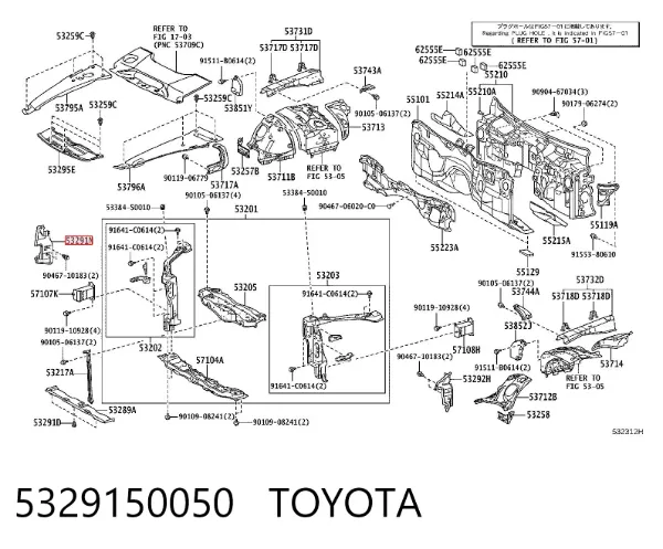 Сальник коленвала Lexus LS 460/460L