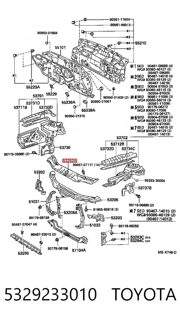  5329233010 Toyota