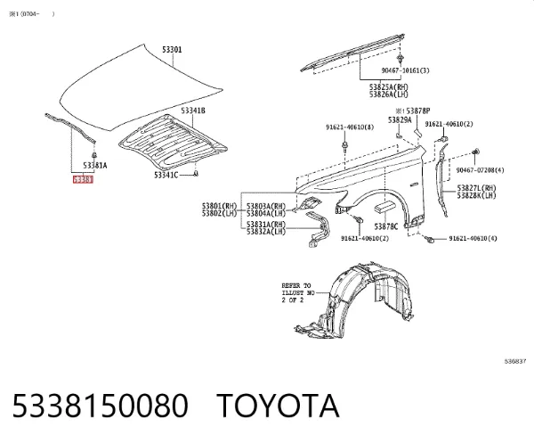  5338150080 Toyota