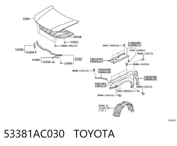  53381AC030 Toyota