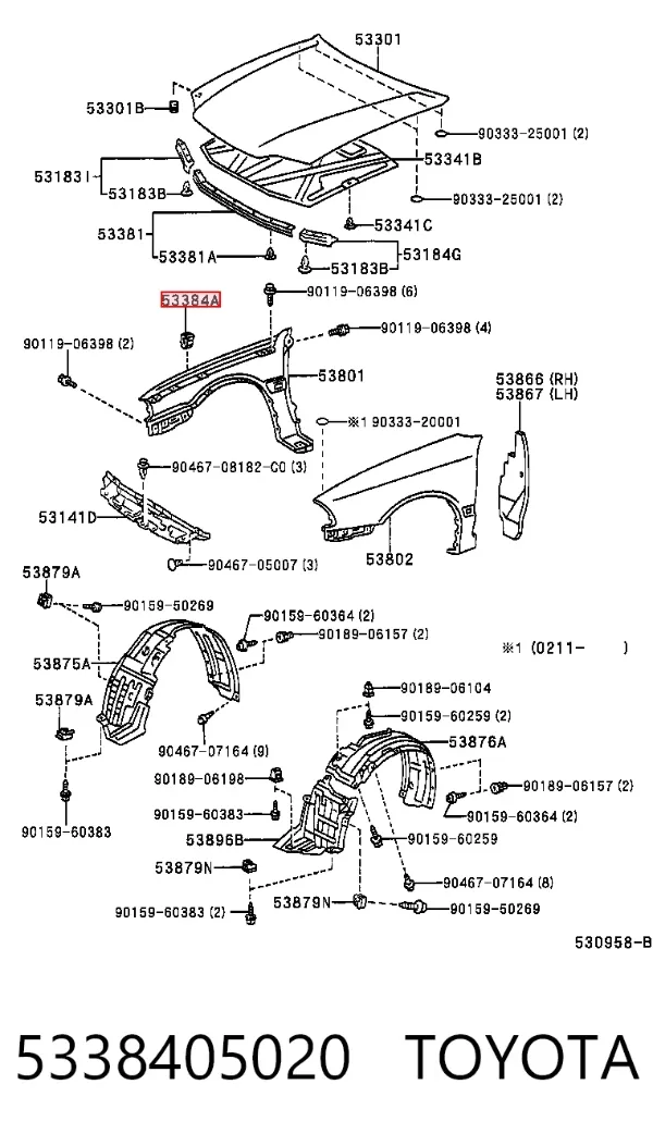  5338405020 Toyota