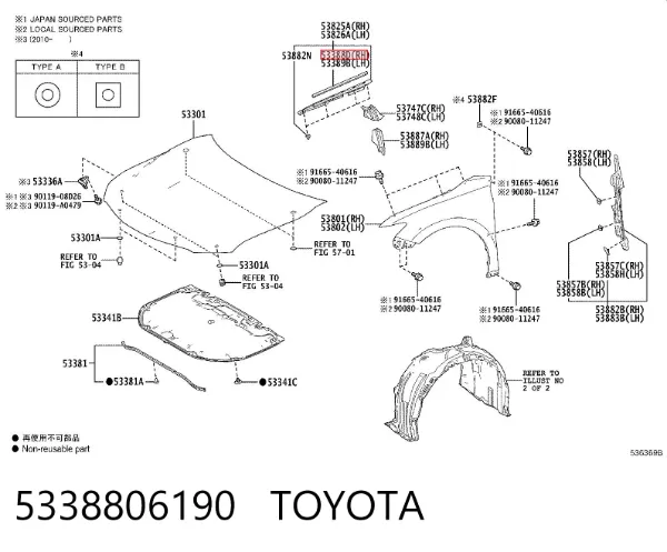  5338806190 Toyota