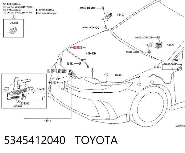  5345412040 Toyota
