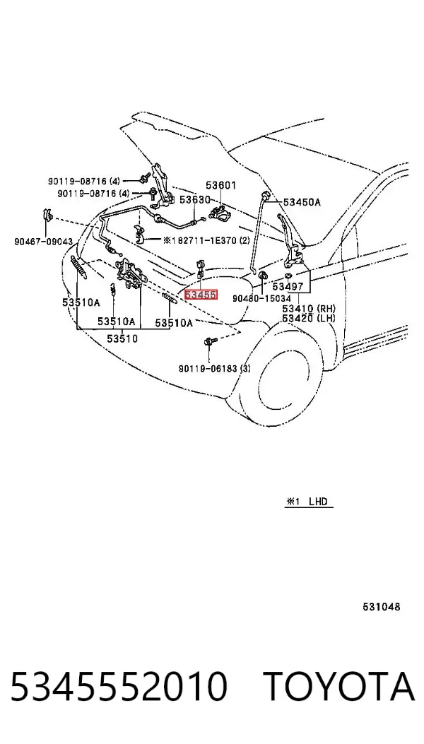  5345552010 Toyota
