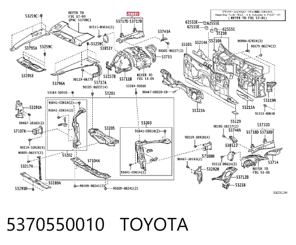  5370550010 Toyota