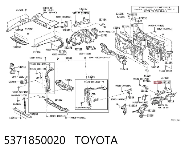  5371850020 Toyota