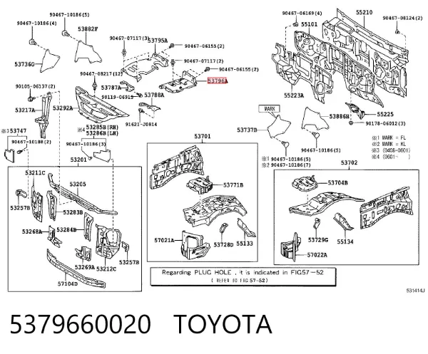  5379660020 Toyota