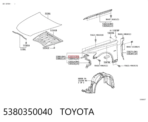  5380350040 Toyota