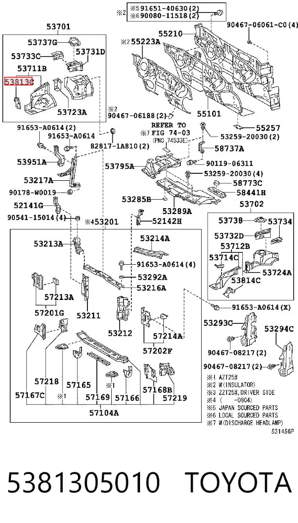  5381305010 Toyota