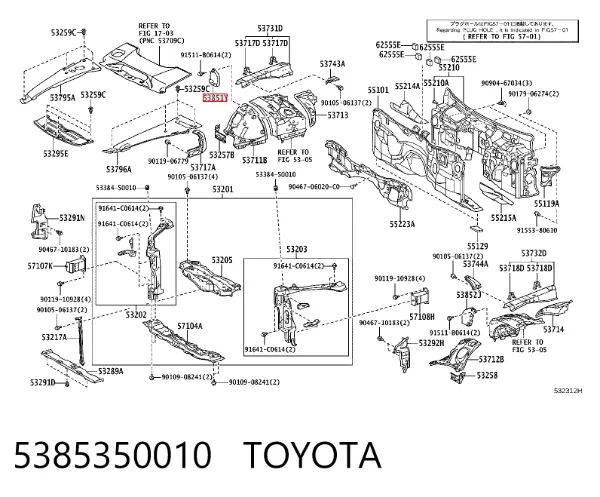 5385350010 Toyota