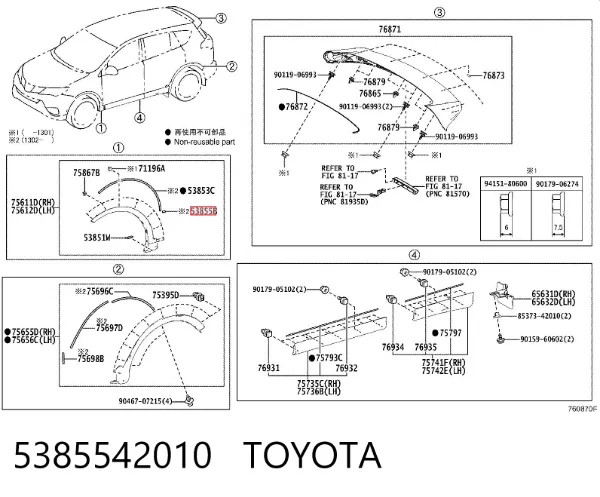  5385542010 Toyota