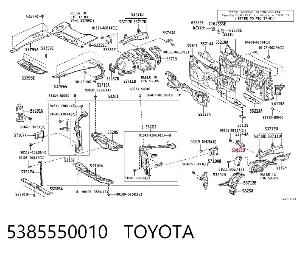  5385550010 Toyota