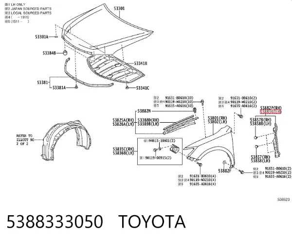 5388333050 Toyota