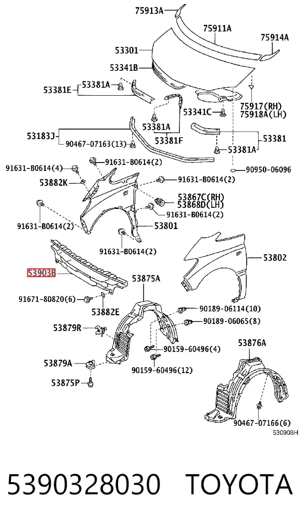  5390328030 Toyota