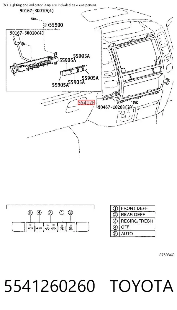  5541260260 Toyota