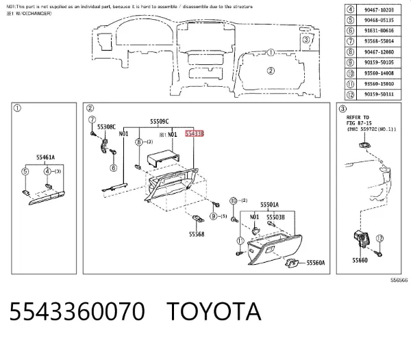  5543360070 Toyota