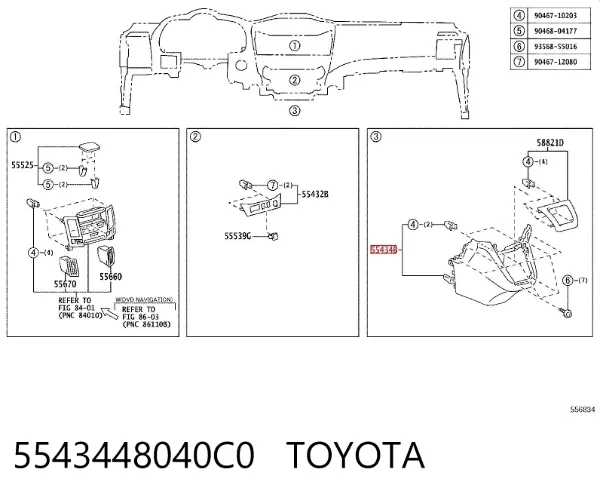  5543448040C0 Toyota