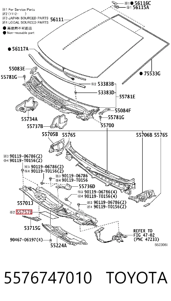  5576747010 Toyota