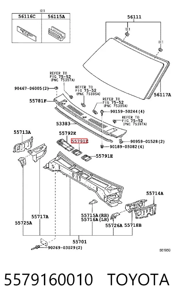  5579160010 Toyota