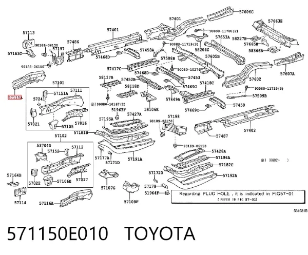  571150E010 Toyota