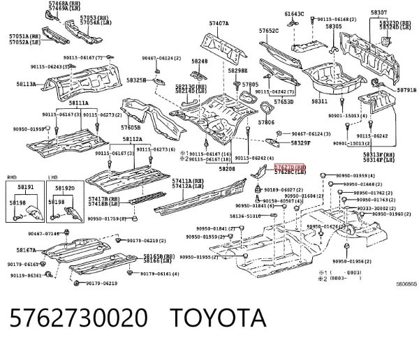  5762730020 Toyota