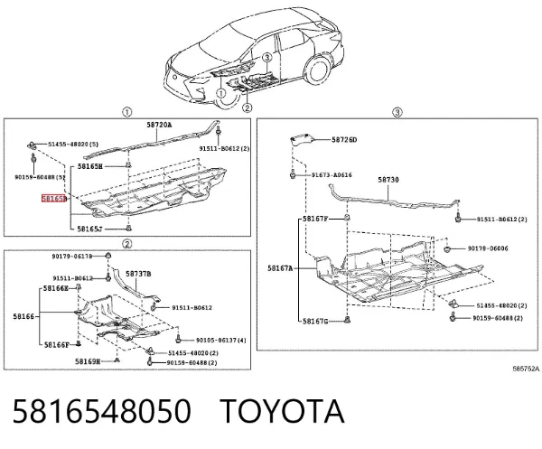  5816548050 Toyota