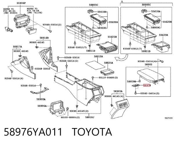  58976YA011 Toyota