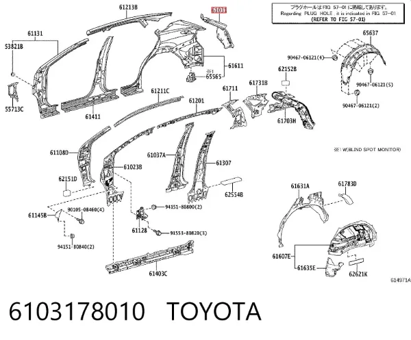  6103178010 Toyota