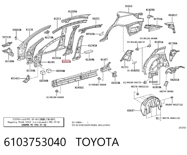  6103753040 Toyota