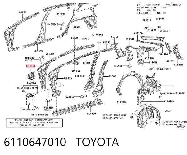  6110647010 Toyota