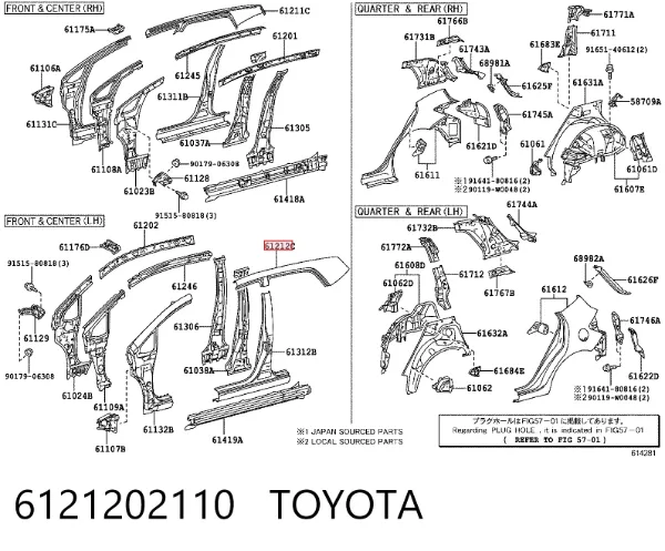  6121202110 Toyota