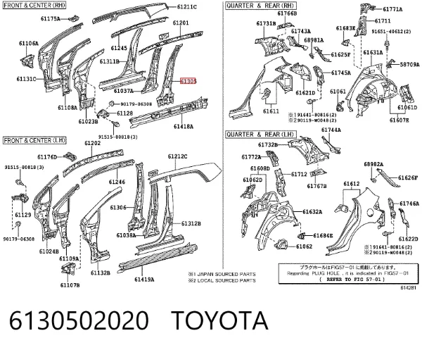  6130502020 Toyota