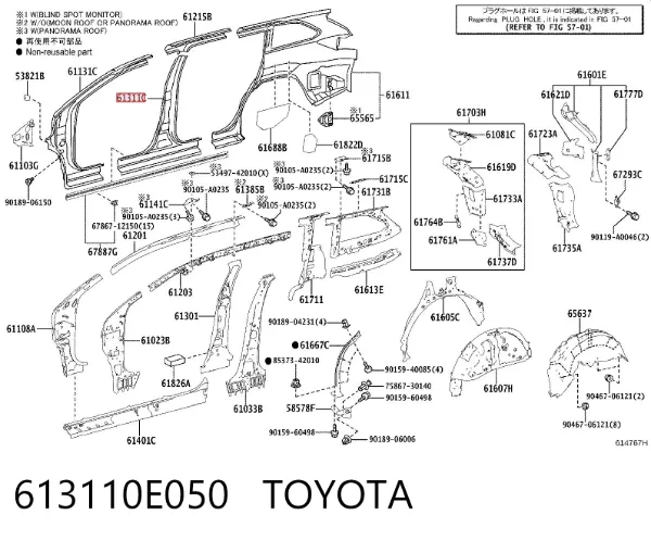  613110E050 Toyota