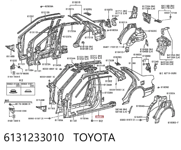  6131233010 Toyota