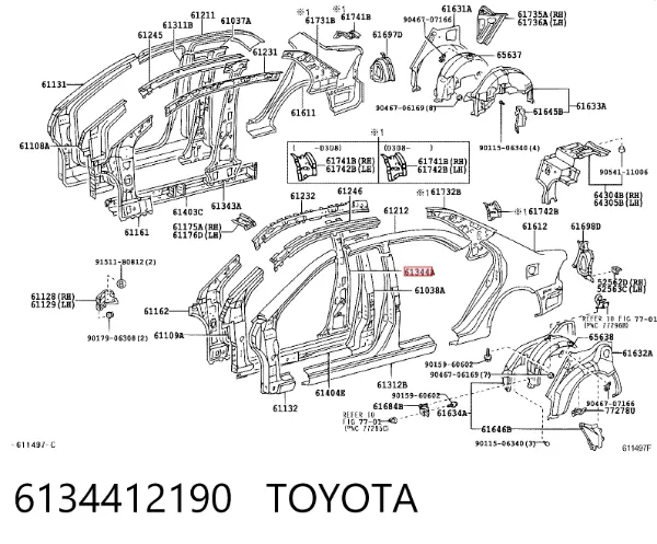  6134412190 Toyota