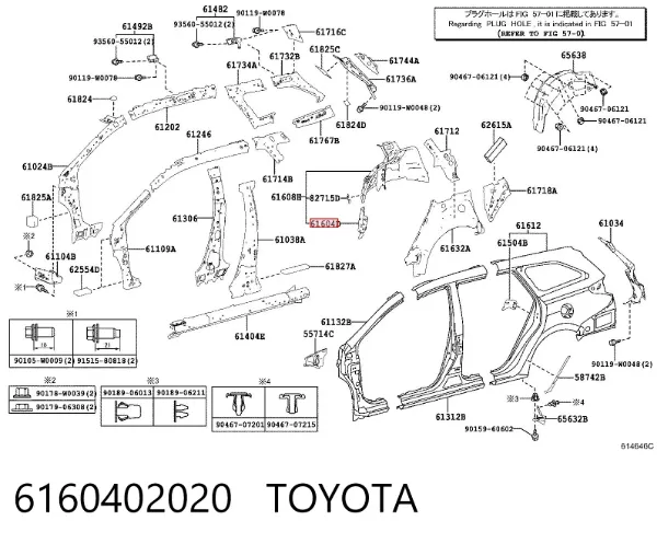  6160402020 Toyota