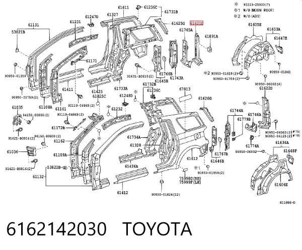  6162142030 Toyota