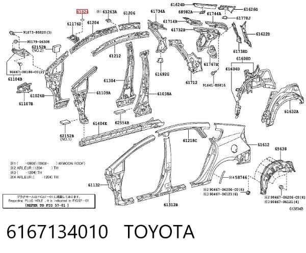 6167134010 Toyota