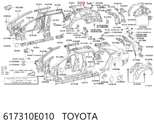 617310E010 Toyota