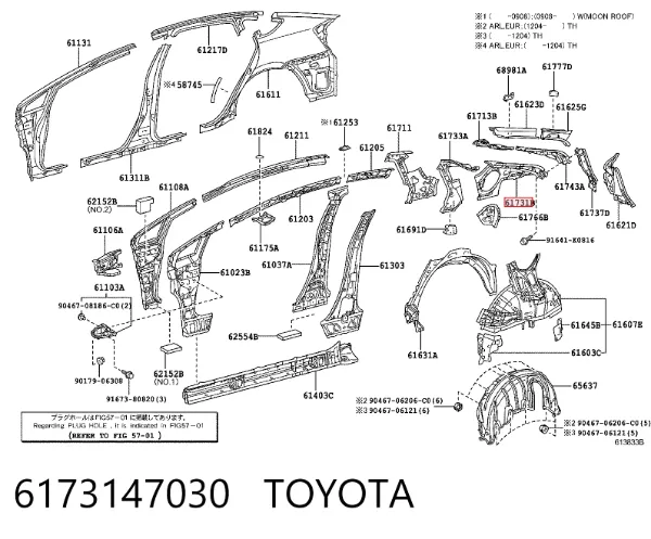  6173147030 Toyota