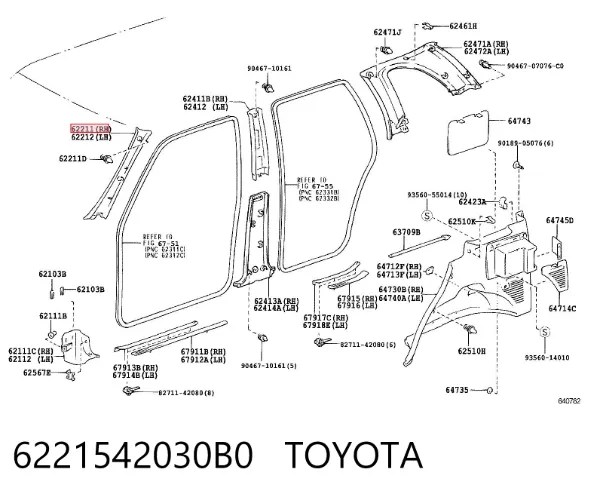  6221542030B0 Toyota
