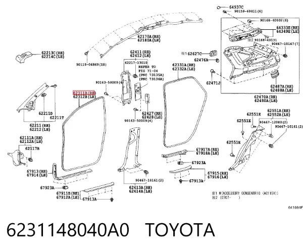  6231148040A0 Toyota
